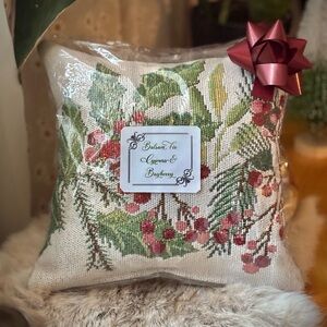 Handmade Christmas Scented Pillow w/ Reusable Tin | Balsam Fir Cypress Bayberry